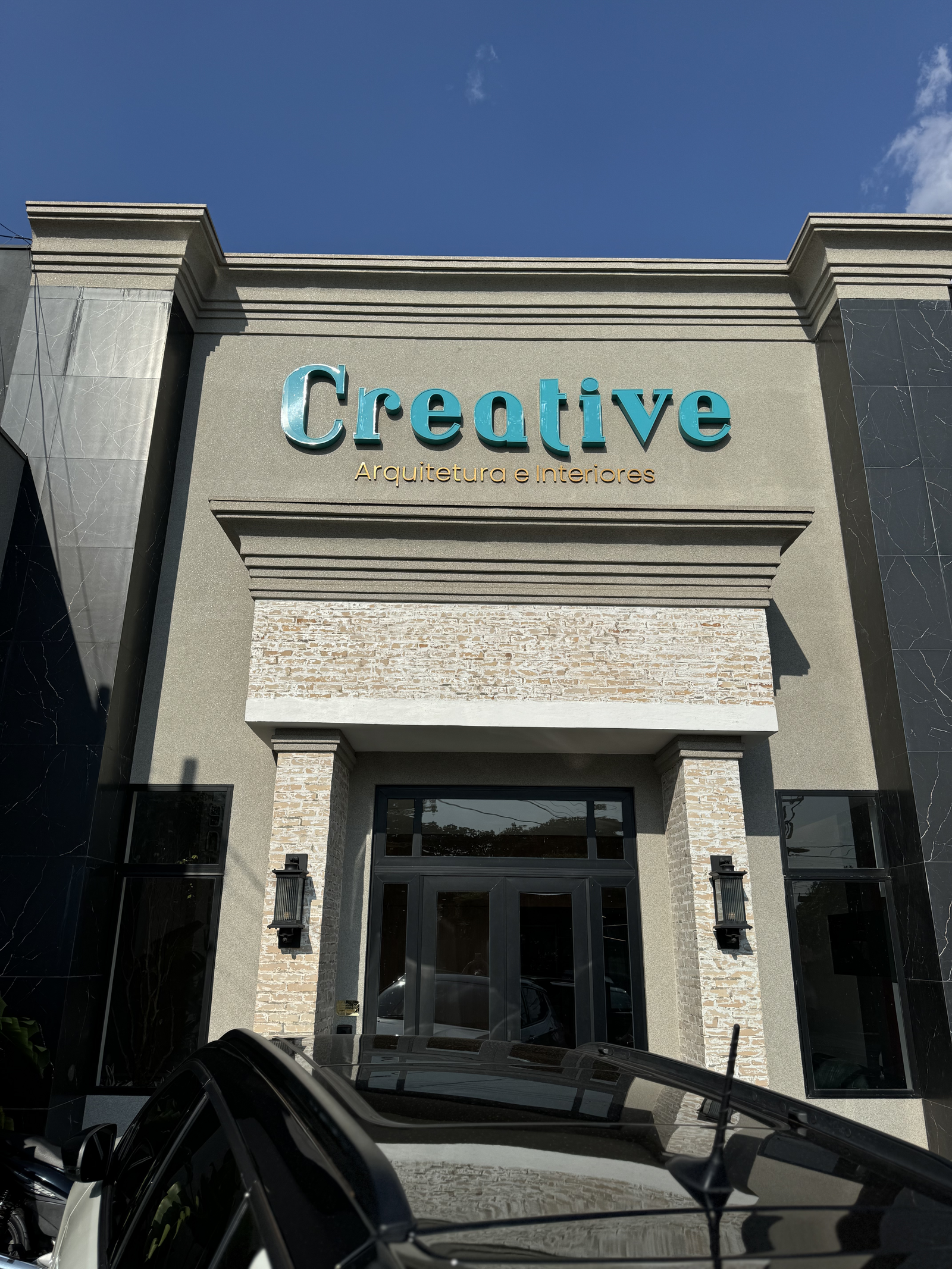 Fachada Creative Arquitetura e Urbanismo - Olímpia, SP. - LusterArt - Tintas e Revestimentos | Empresa de Tintas e Revestimentos em Olímpia/SP